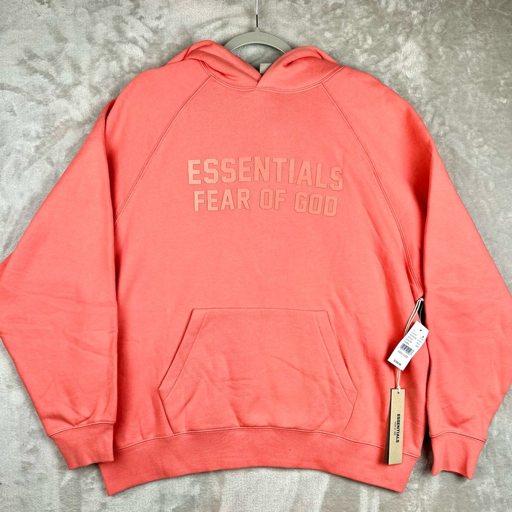 Fear of God Essentials Coral *RARE* Sweatshirt Hoodie
